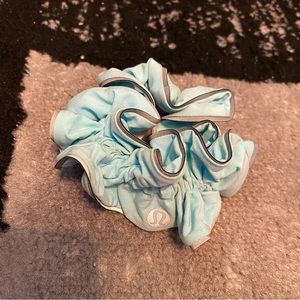 Lululemon blue/reflective scrunchie